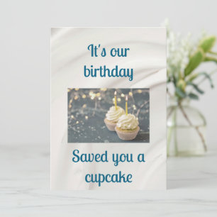 Carte double anniversaire