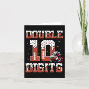 Carte Double chiffres 10 ans de glace Drip Football