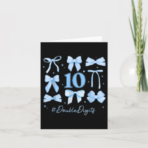 Carte Double chiffres Anniversaire Fille 10e anniversair