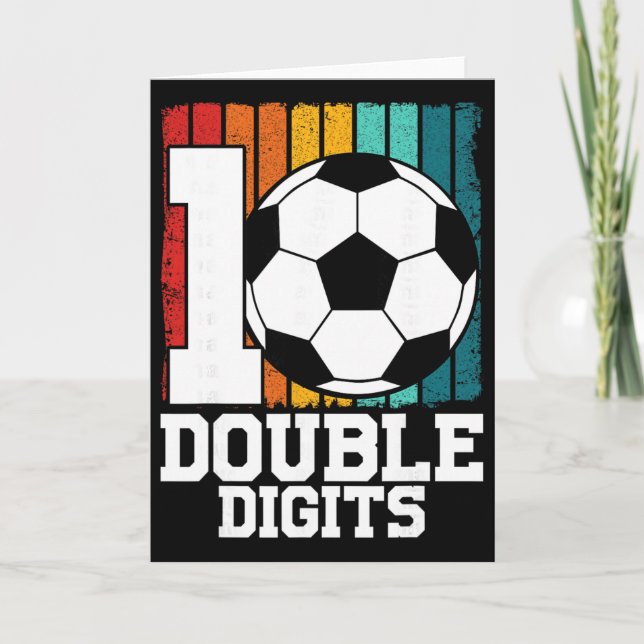 Carte Double chiffres de footballeur 10 ans - 10e annive (Devant)