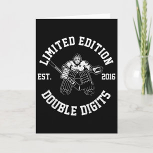 Carte Double Digits Depuis 2016 10e Anniversaire Hockey