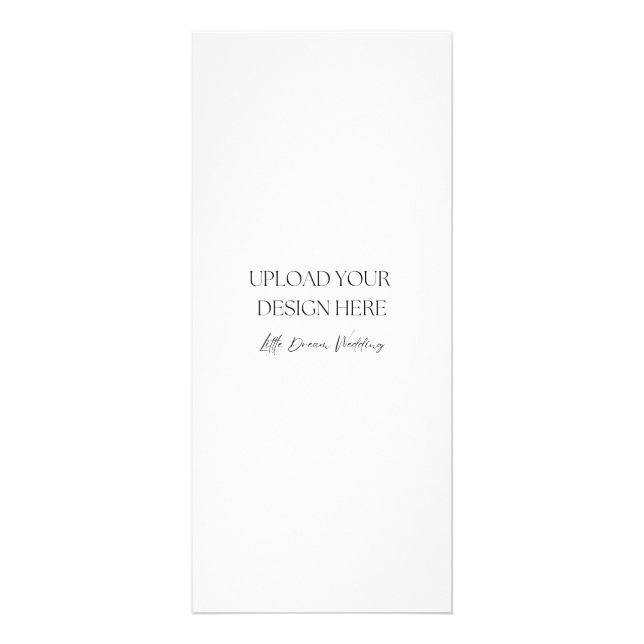 Carte double face brillante 4 x 9 pouces (Devant)