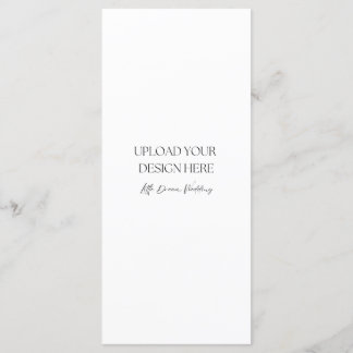 Carte double face semi-brillante de 4 x 9 pouces