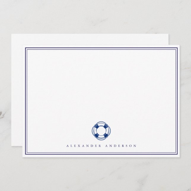 Carte double frontière professionnelle marine (Devant / Derrière)