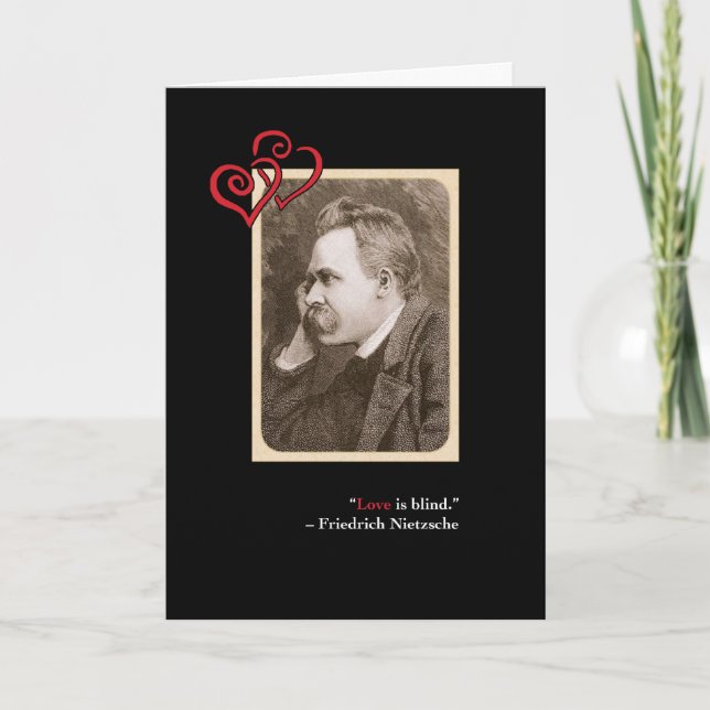 Carte douce #1 de Saint-Valentin de Nietzsche (Devant)