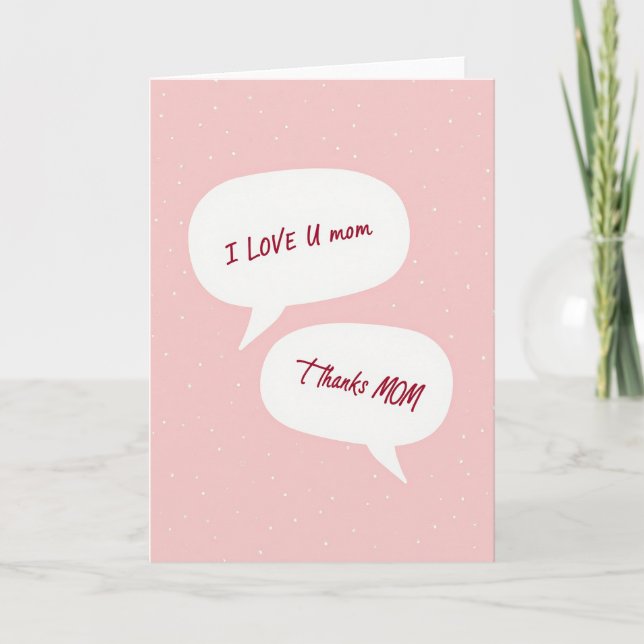 Carte Douce Amour Maman (Devant)