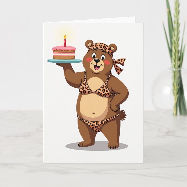 Carte douce de l'ours tacheté (Devant)