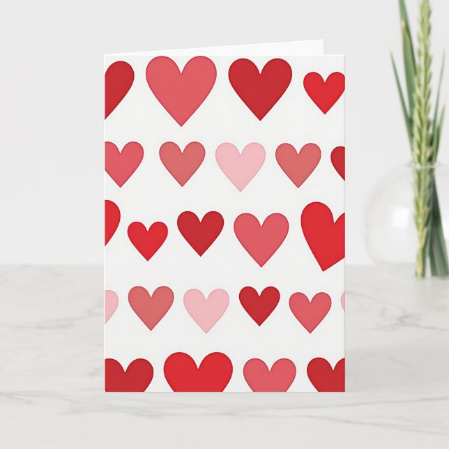 Carte Douce des Cœurs d'Amour (Devant)