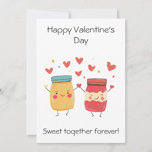 Carte Douce Ensemble Pour Toujours – Cute valentine (Devant)
