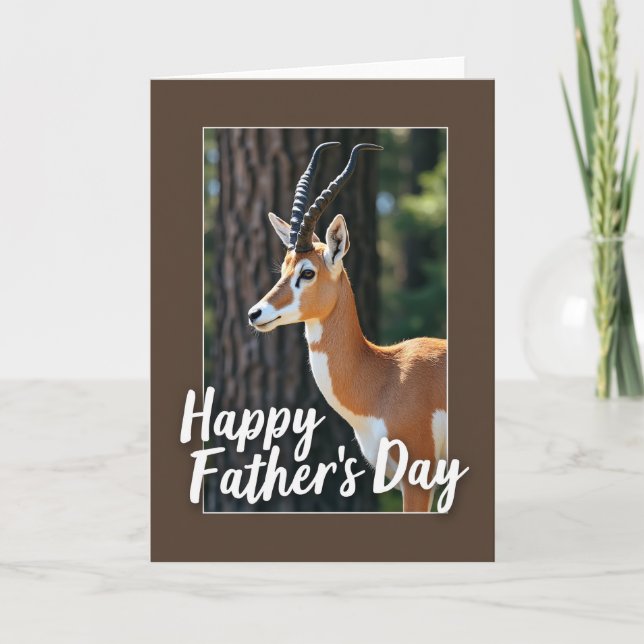 Carte Douce Fête des Pères Antilope (Devant)
