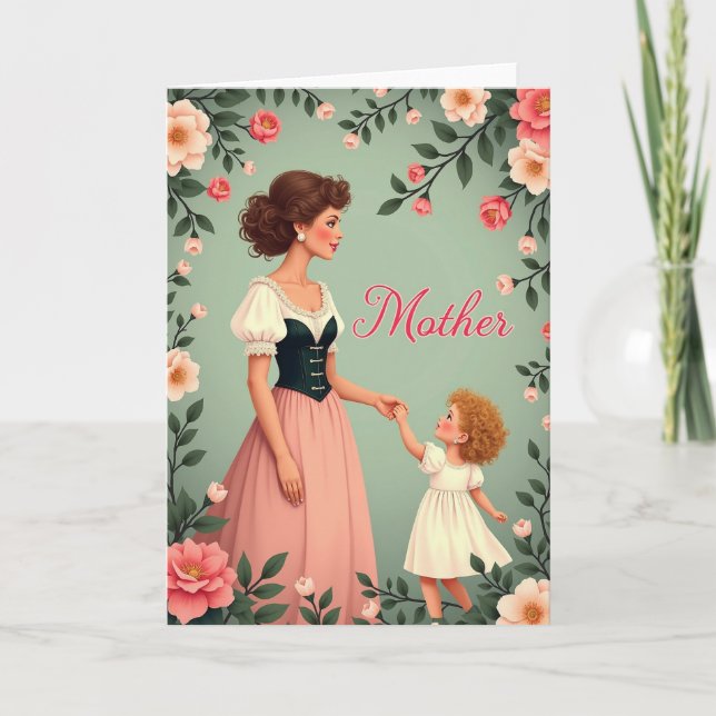 Carte Douce Mère et Enfant (Devant)