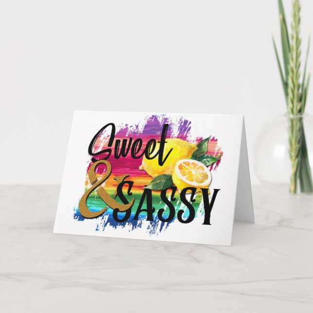 Carte Douce & Sassy (Devant)