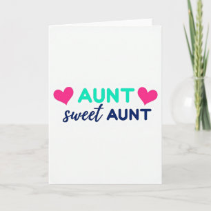 Carte Douce Tante Fuchsia Cœur