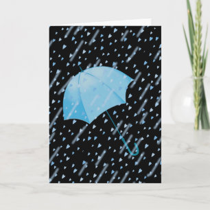 Carte DOUCHES BLEUES de PARAPLUIE DE L'AMOUR par SHARON
