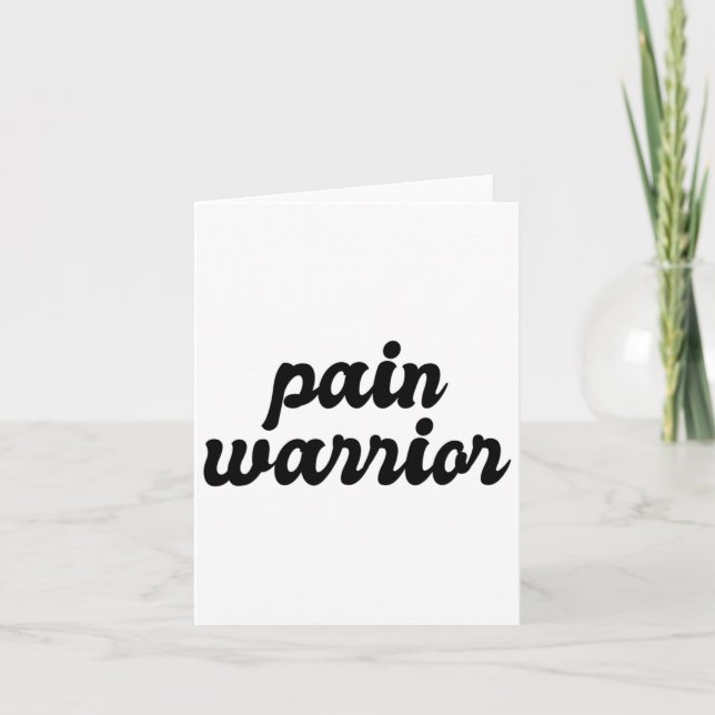 Carte Douleur Guerrier Crps Mois de sensibilisation Mala (Devant)