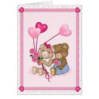 Carte d'ours d'amour