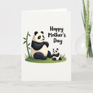 Carte d'ours pour la fête des mères