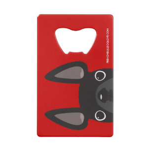 Carte d'ouverture de la bouteille Bulldog français