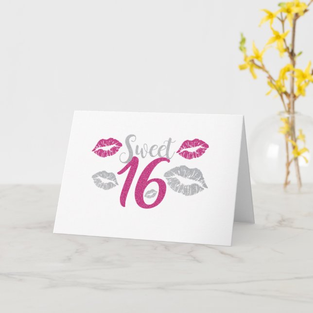Carte Doux 16 ans (Fleur jaune)