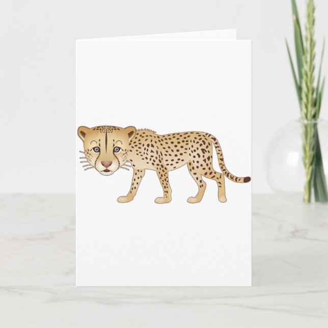 Carte Doux Cheetah (Devant)