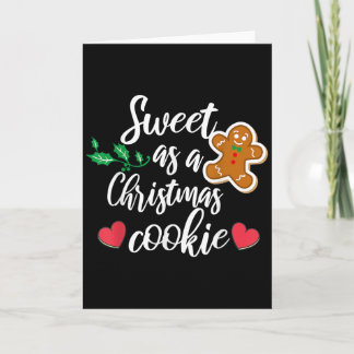 Carte Doux comme un biscuit de Noël - Biscuit, Noël