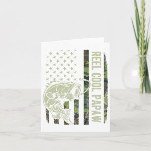 Carte Doux Papaw Camouflage Drapeau Américain Fête des P