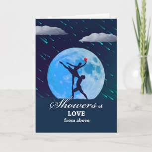 Carte Doux pluies d'amour pour la Saint-Valentin avec ba