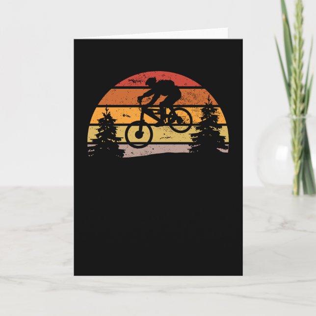 Carte Downhill Mountain Biker ET MTB Drôle cadeau (Devant)