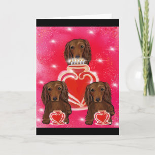 Carte Doxies aux cheveux longs rouges