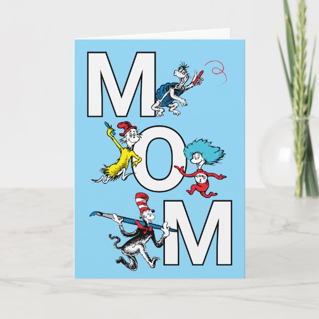 Carte Dr. Seuss | Bonne fête des Mères (Devant)
