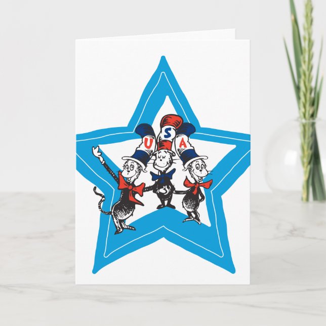 Carte Dr. Seuss | Chapeaux graphiques USA pour petits ch (Devant)
