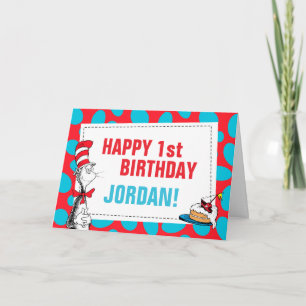 Carte Dr. Seuss   Chat Chapeauté Anniversaire