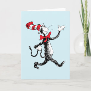 Carte Dr Seuss   Chat dans la marche des chats Casquette