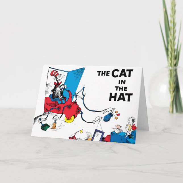Carte Dr Seuss | Chat dans le Casquette nettoie vers le  (Devant)