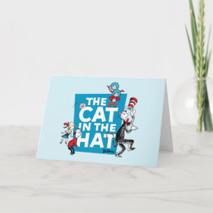 Carte Dr Seuss   Chat dans le logo du Casquette - Caract