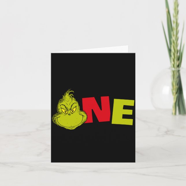 Carte Dr Seuss First Birthday One Baby  (Devant)