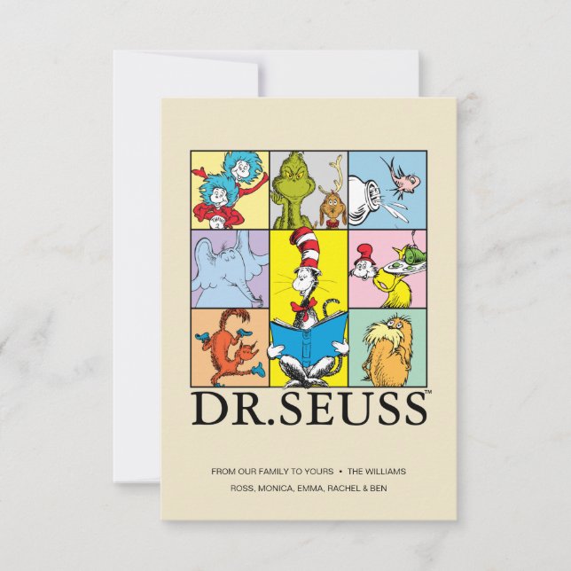 Carte Dr Seuss | Graphique Histoires (Devant)