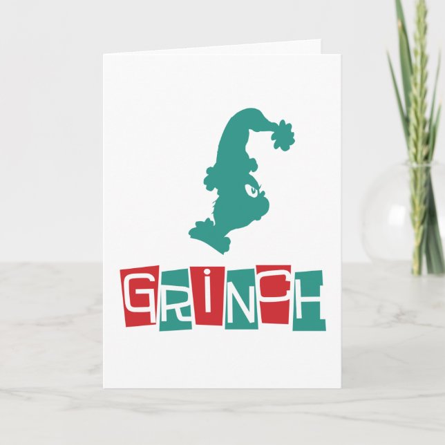 Carte Dr Seuss | Grinch - Rouge et Vert (Devant)