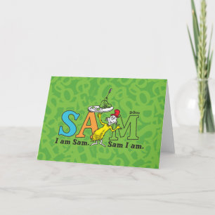 Carte Dr. Seuss   Je suis Sam. Sam je suis.