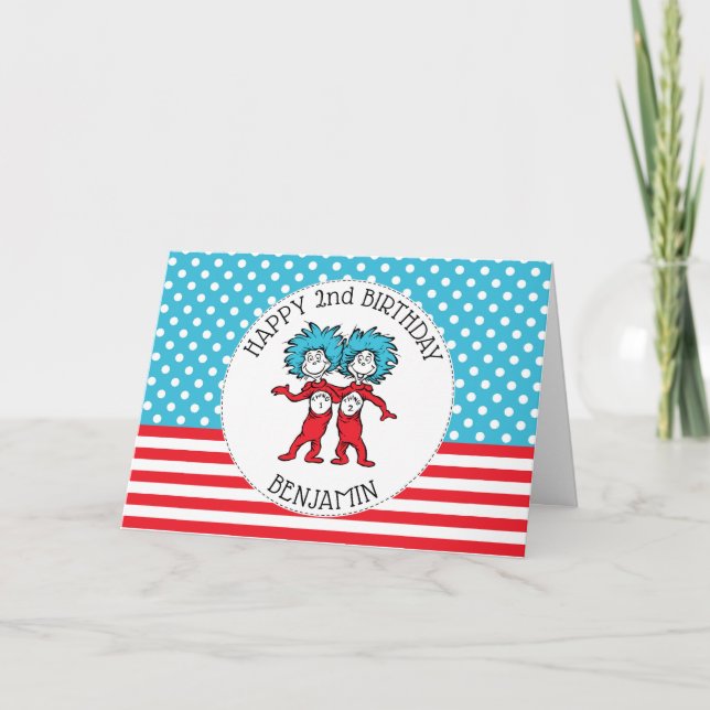 Carte Dr. Seuss | Joyeux Anniversaire ! (Devant)