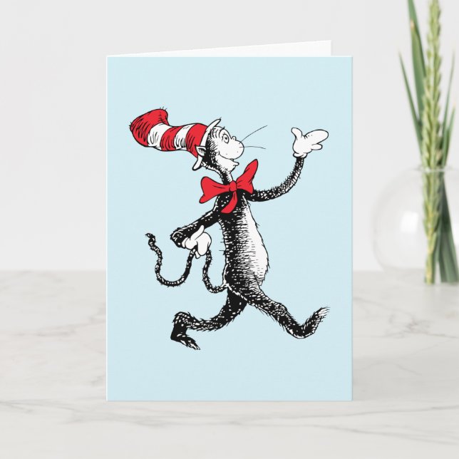 Carte Dr. Seuss | Le Chat Chapeauté défile sur le podium (Devant)