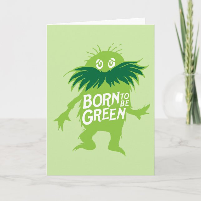 Carte Dr. Seuss | Lorax - Né pour être vert (Devant)
