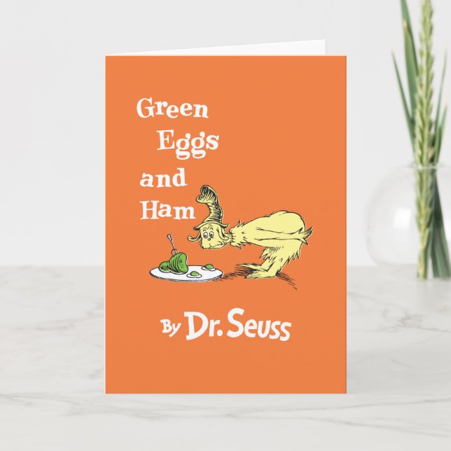 Carte Dr Seuss | Oeufs verts et jambon (Devant)