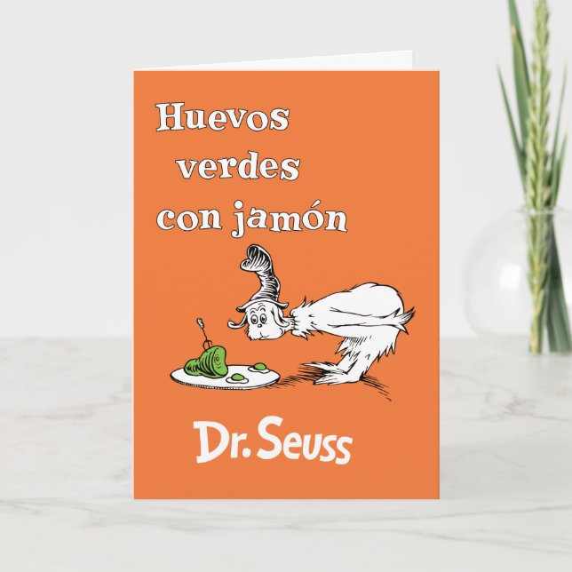 Carte Dr. Seuss Œufs verts et jambon espagnol (Devant)