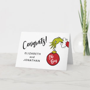 Carte Dr. Seuss Oh Boy Grinch Baby Félicitations