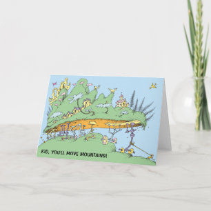 Carte Dr. Seuss Un gosse, ça déménage des montagnes !