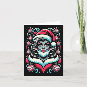 Carte Drag Queen Père Noël Slay Noël Pour Drag Race Show