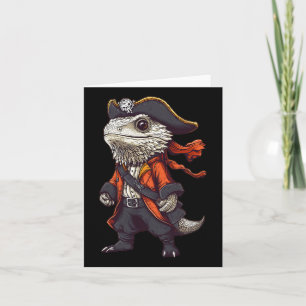 Carte Dragon À Portes Habillé Comme Un Pirate Drôle Hall