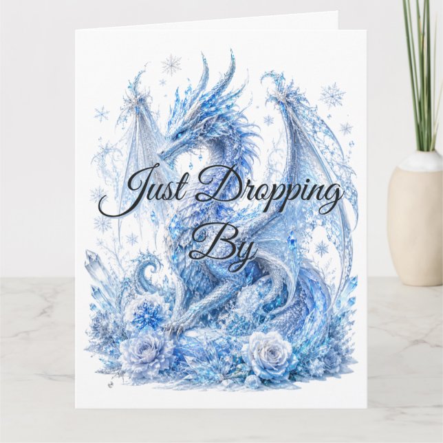 Carte Dragon de glace majestueux  (Devant)