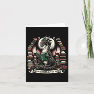 Carte Dragon de livre Oui, j'ai vraiment besoin de tous